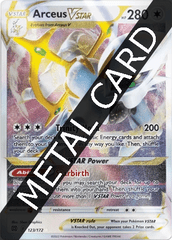 Arceus VSTAR 123/172 Metal Promo Card - Arceus VSTAR Ultra-Premium Collection